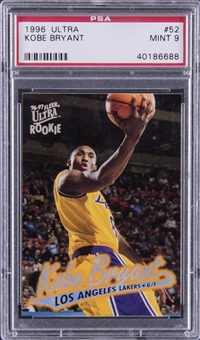 1996-97 Fleer Ultra #52 Kobe Bryant Rookie Card - PSA MINT 9